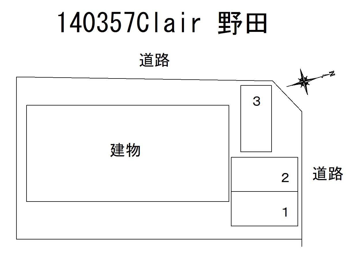 140357Clair 野田の駐車配置図