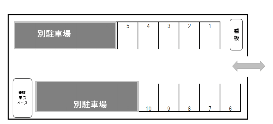 HK下市場パーキングの駐車配置図