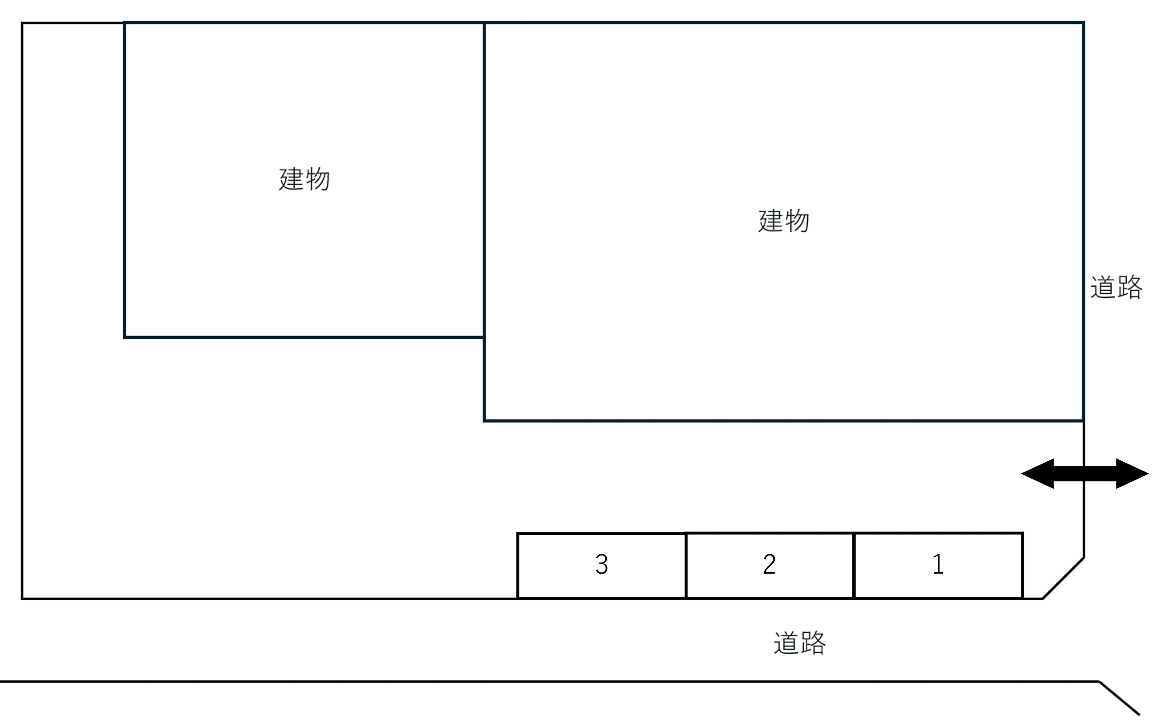 三田第一パーキングの駐車配置図