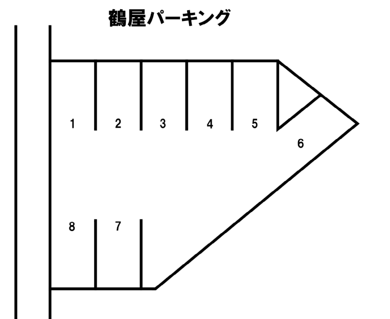鶴屋パーキングの駐車配置図