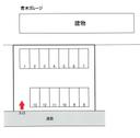 青木ガレージの駐車場