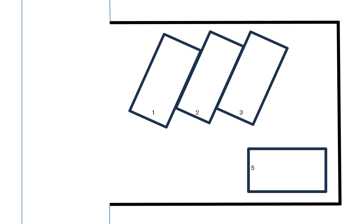 関屋駐車場の駐車配置図
