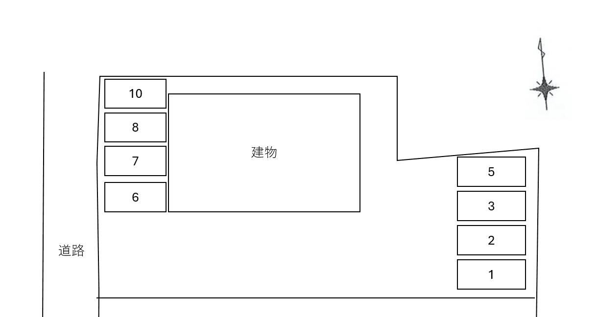 ChataigneⅡの駐車配置図