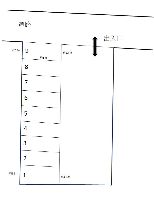 すえひろパーク上之の駐車配置図