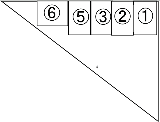 カジヤ第2モータープールの駐車配置図