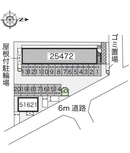 久米東(25472)の駐車配置図