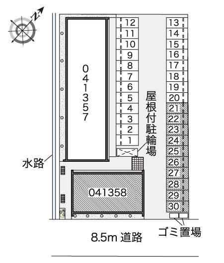 英 B(41358)の駐車配置図