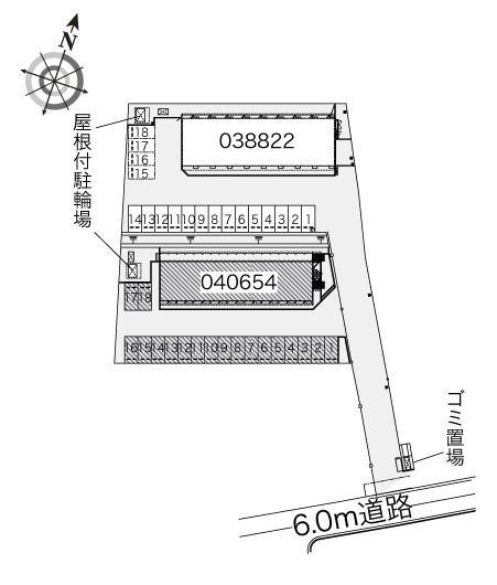 リベラベントⅡ(40654)の駐車配置図