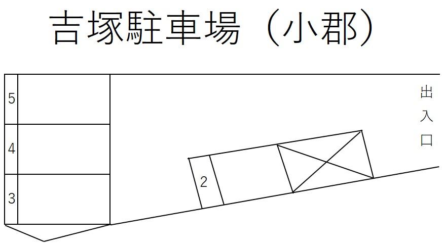 吉塚駐車場(小郡)の駐車配置図