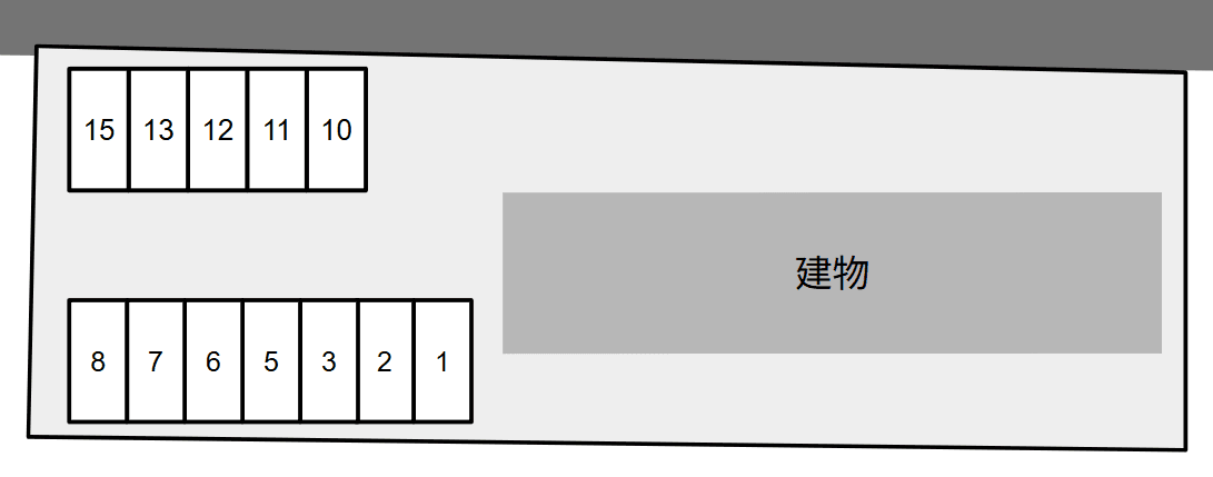 M・C・M GRACIA別駐車場の駐車配置図