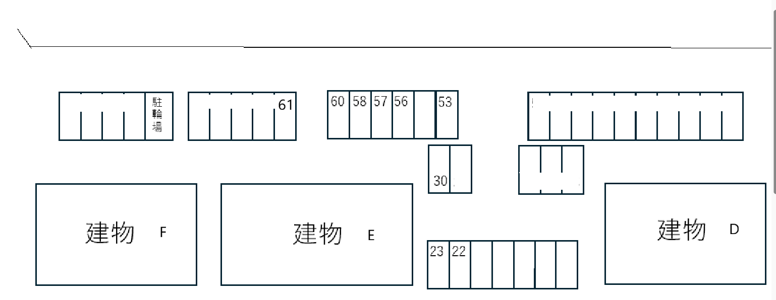 プラッサムコート羽衣E棟の駐車配置図