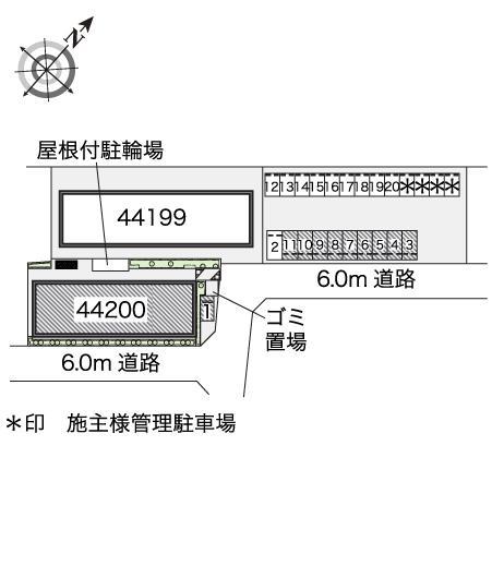 トレジャーヒルⅡ(44200)の駐車配置図
