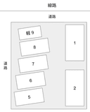 古沢パーキングの駐車場