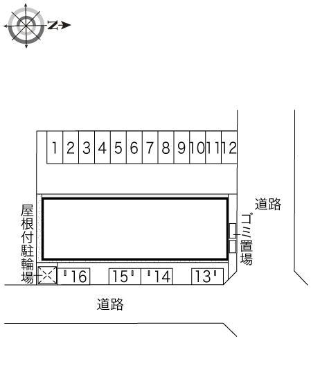 HANA(46373)の駐車配置図