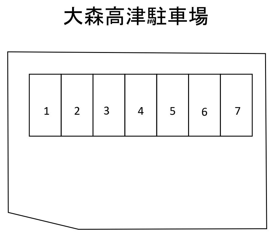大森高津駐車場の駐車配置図