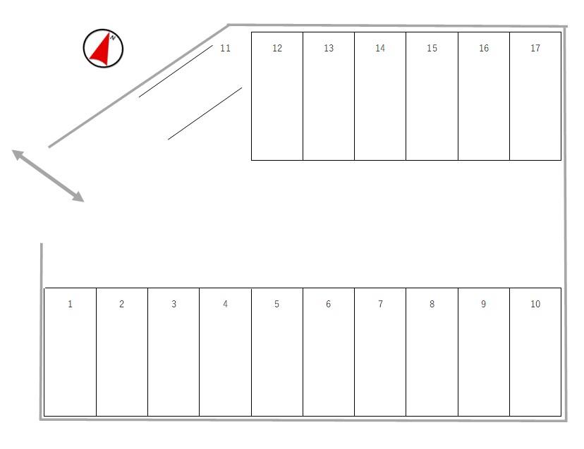すえひろパーク上之の駐車配置図