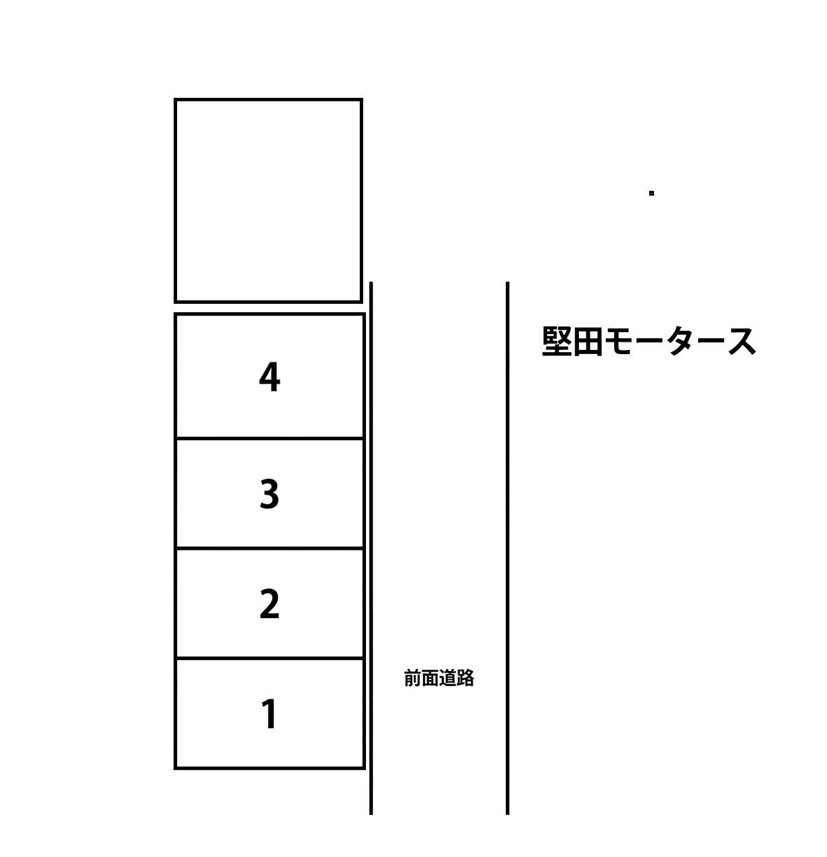 堅田モータースの駐車配置図