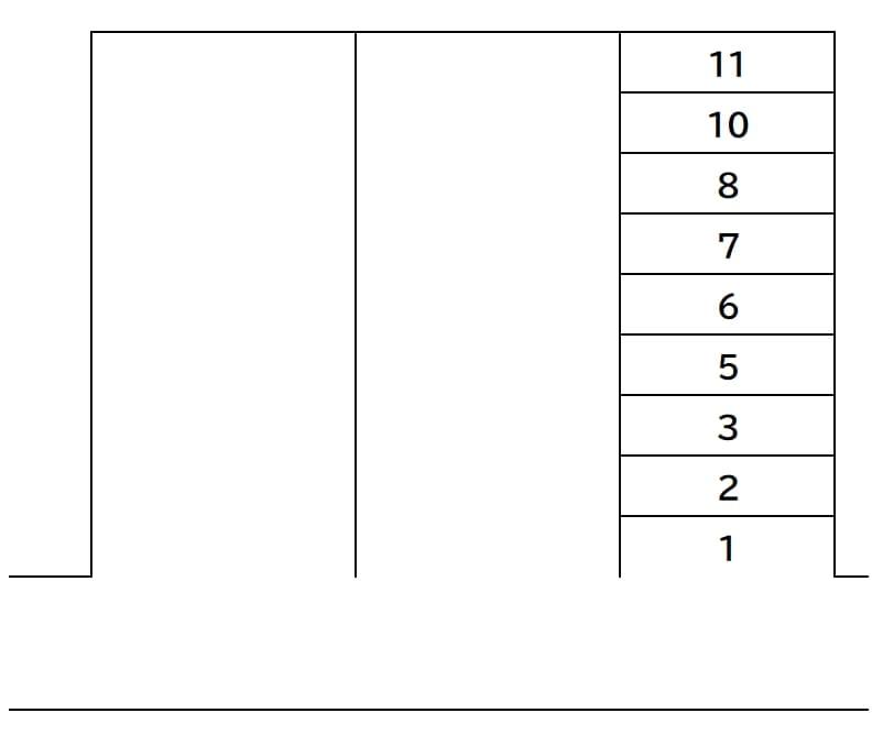 下谷船橋パーキングの駐車配置図
