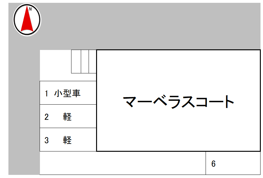 マーベラスコートの駐車配置図