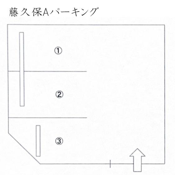 藤久保Aパーキングの駐車配置図