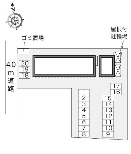 PRIMROSE Ⅱ(28031)の駐車配置図