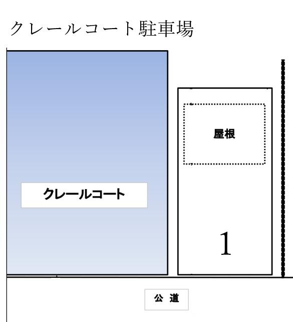 クレールコート駐車場の駐車配置図