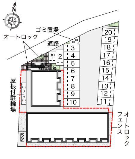 櫻 弐(42334)の駐車配置図
