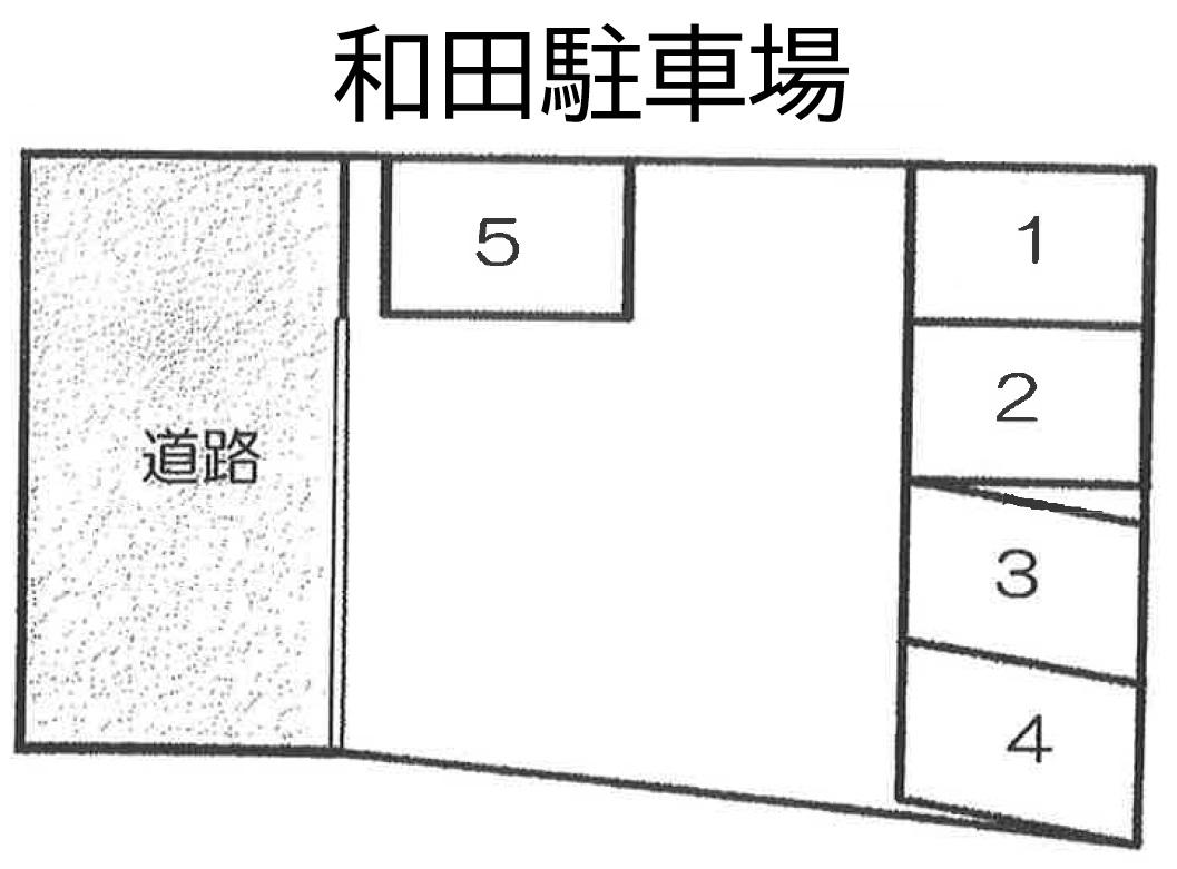 和田駐車場の駐車配置図