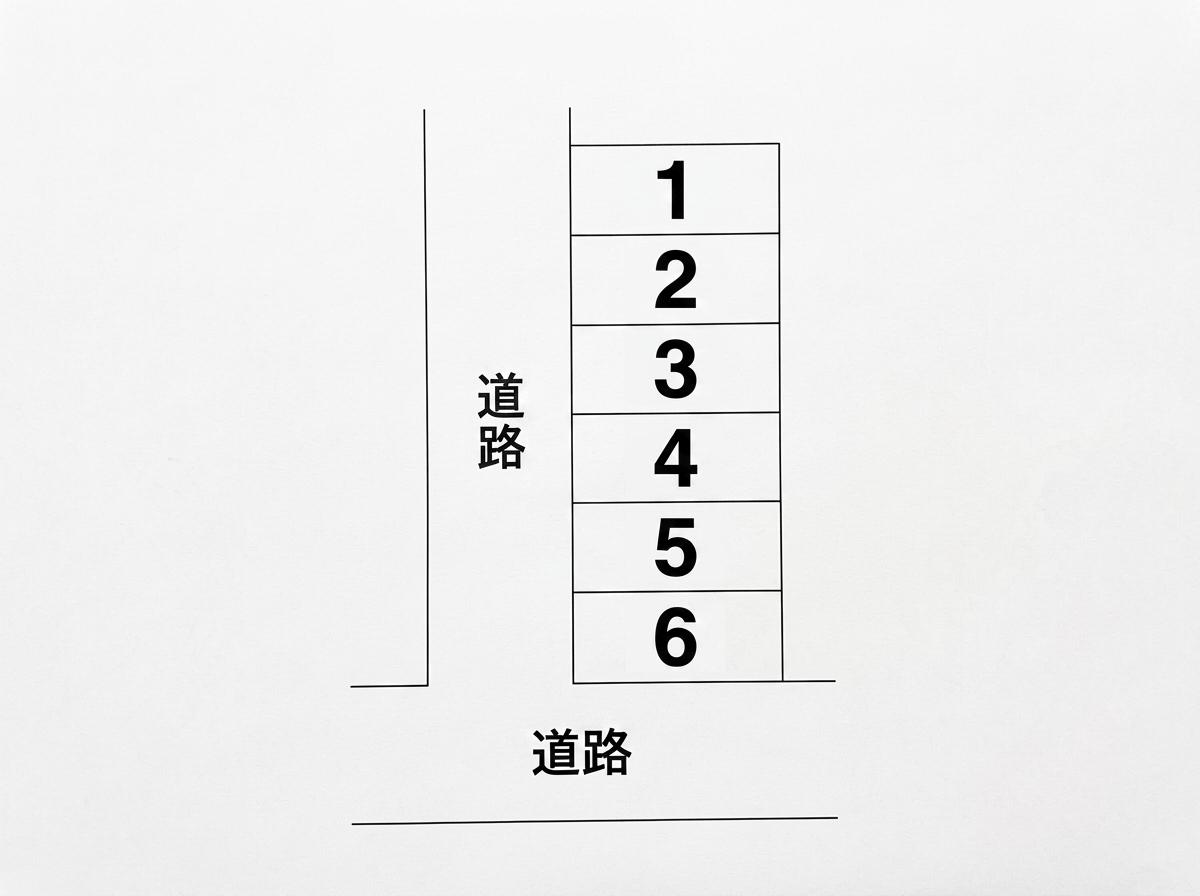河野月極駐車場の駐車配置図