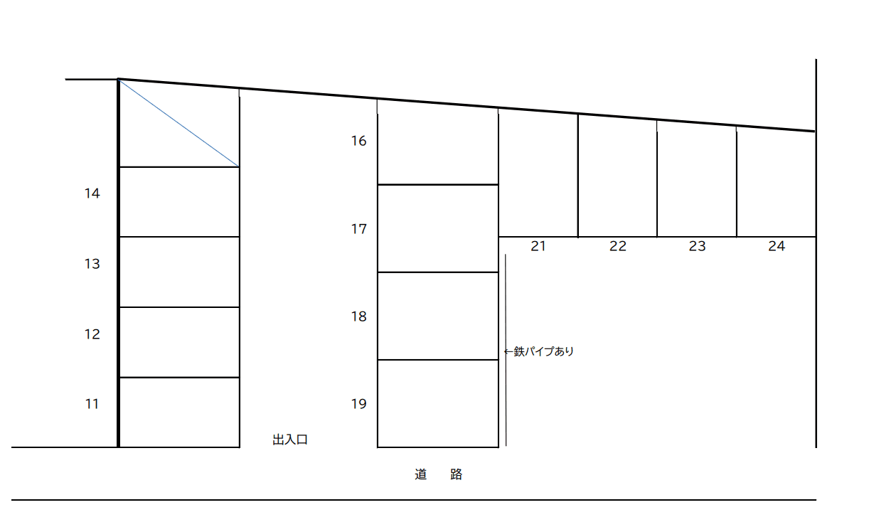 岡崎(C)駐車場の駐車配置図