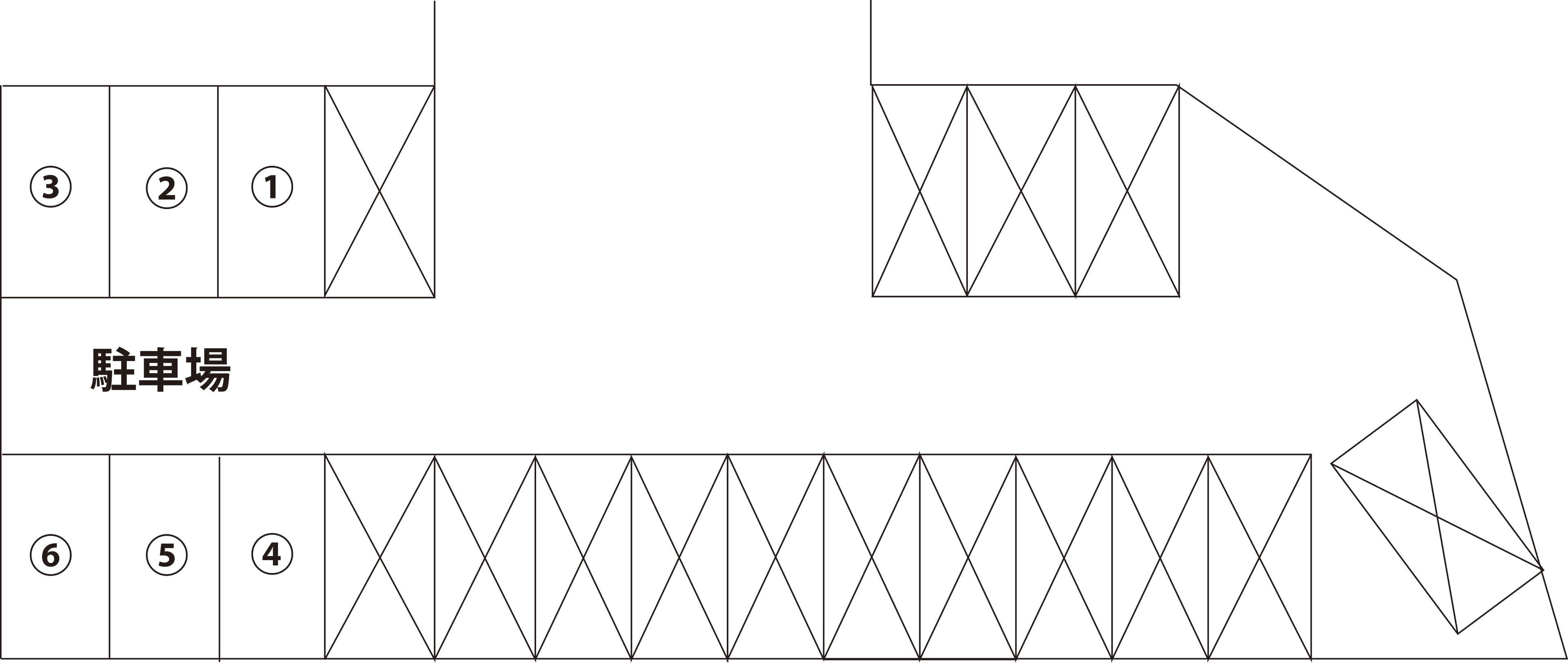 リブリ・クレールカルチェⅠ駐車場の駐車配置図