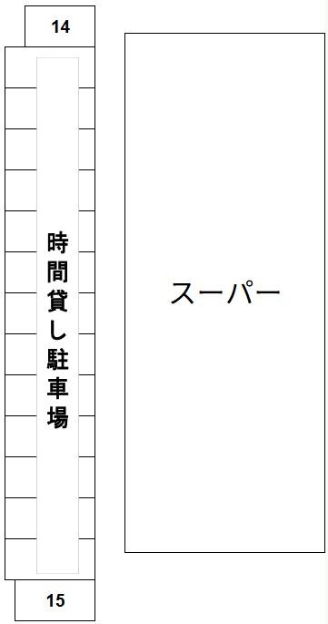 東中浜駐車場の駐車配置図