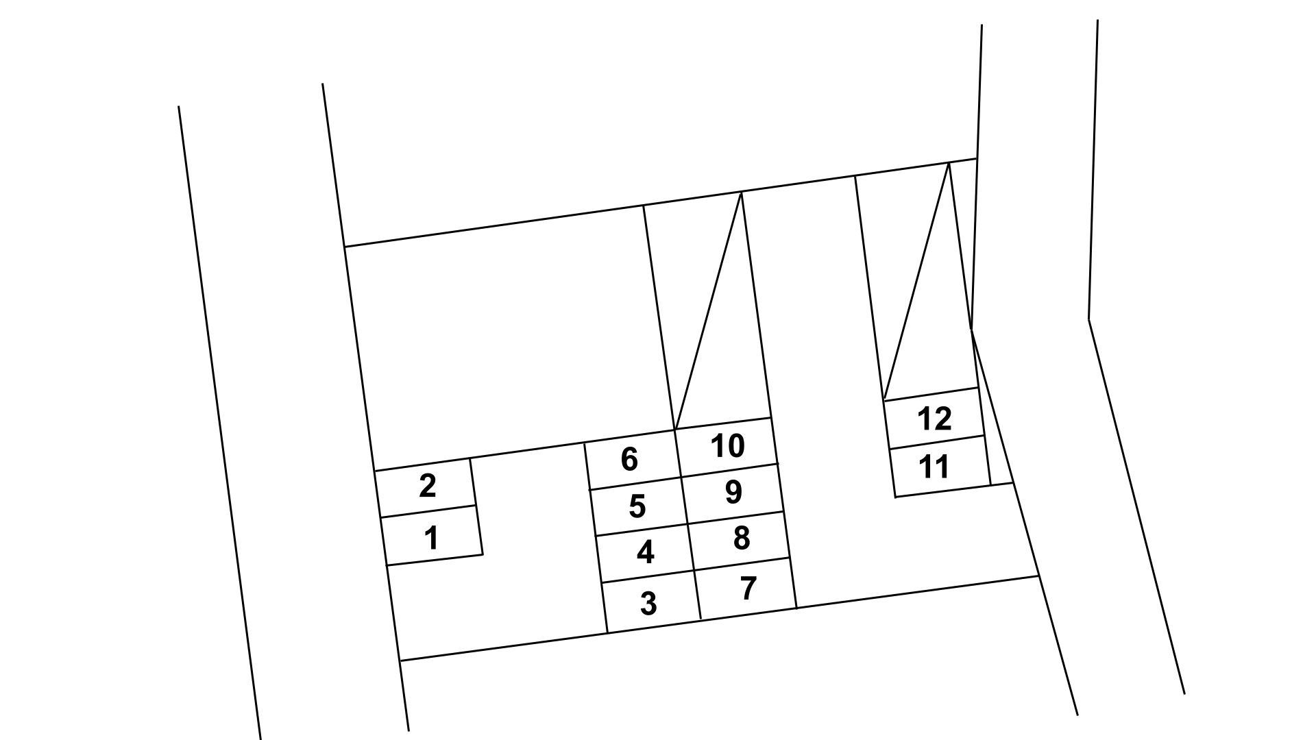 田井島FDパーキングの駐車配置図