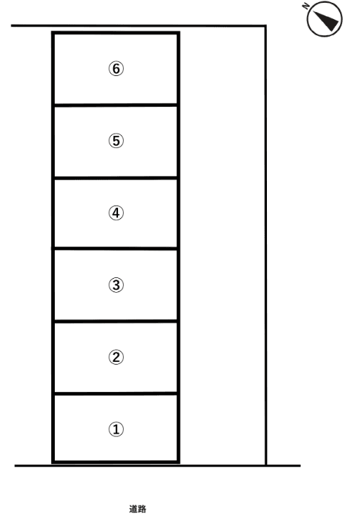 井ノ上公園前ガレージの駐車配置図