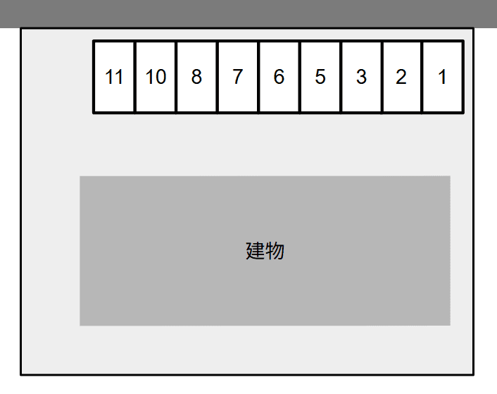 サンモールE&Tの駐車配置図