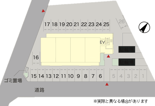 ルナール マトバの駐車配置図