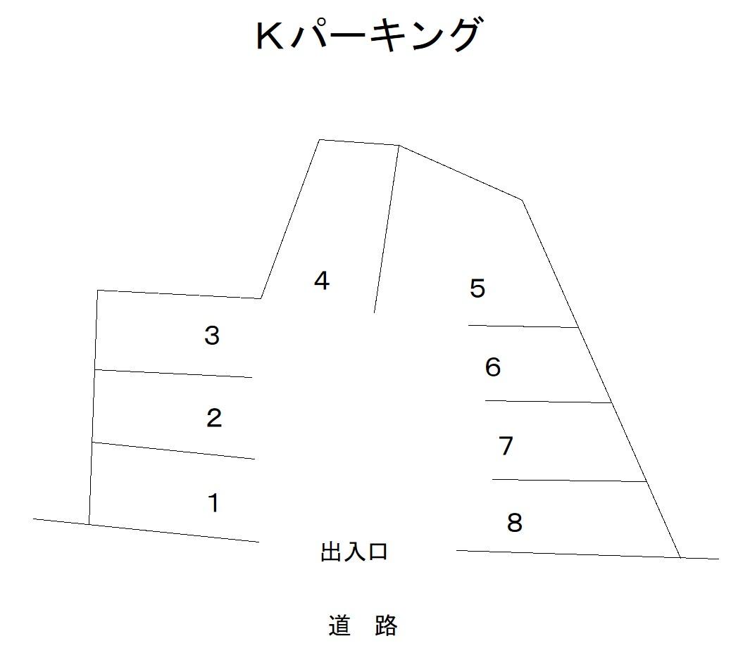 Kパーキングの駐車配置図