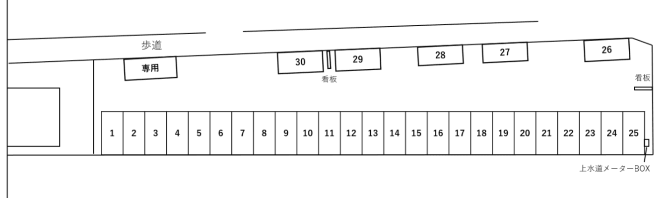 ポレポレパークの駐車配置図