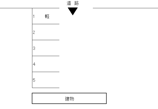 ホリマイダンス教室月極駐車場の駐車配置図