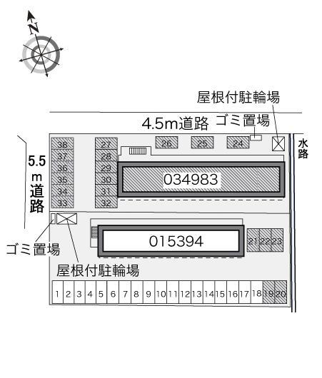 エスポワールHIRO(34983)の駐車配置図