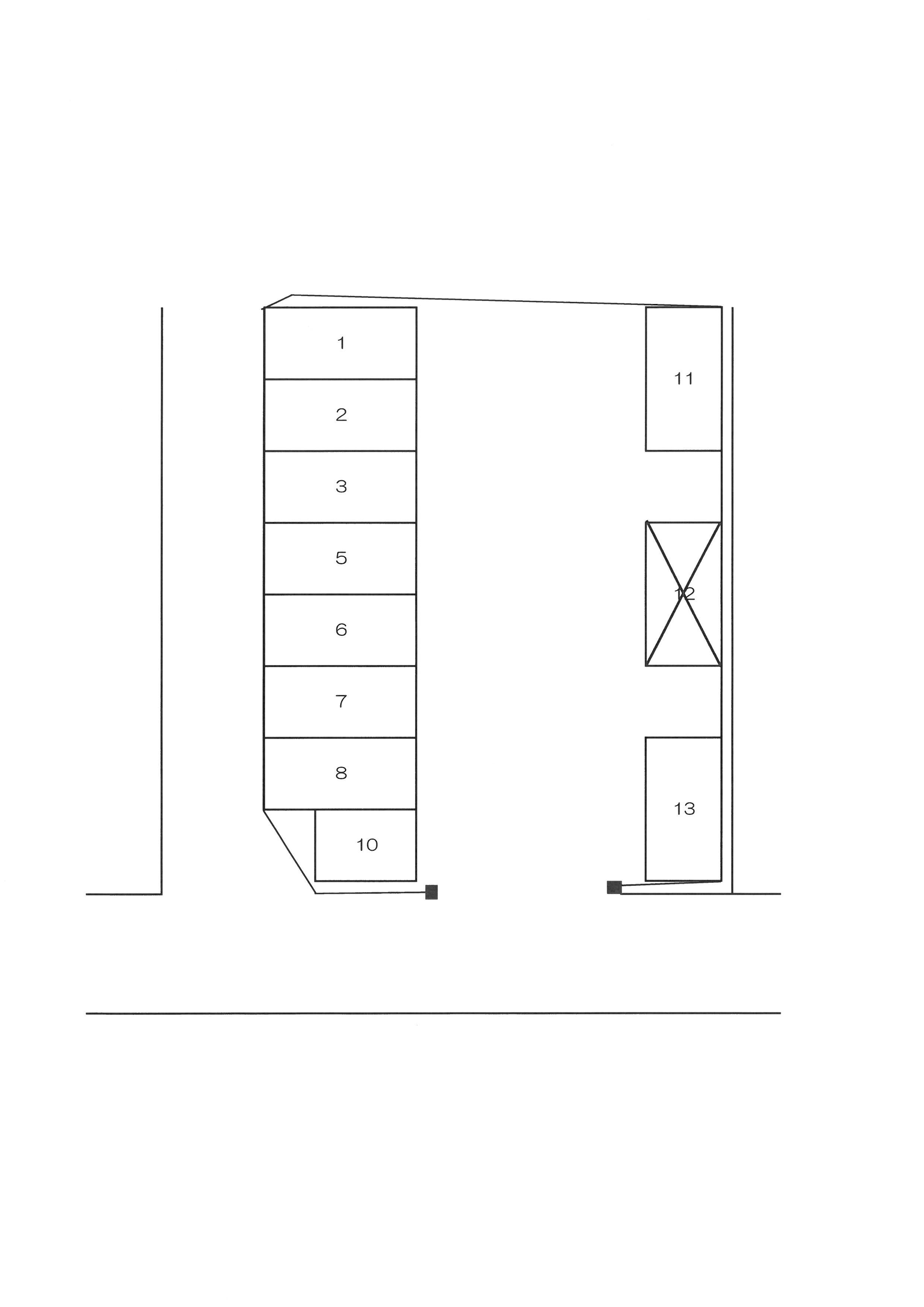 養父丘2丁目駐車場の駐車配置図