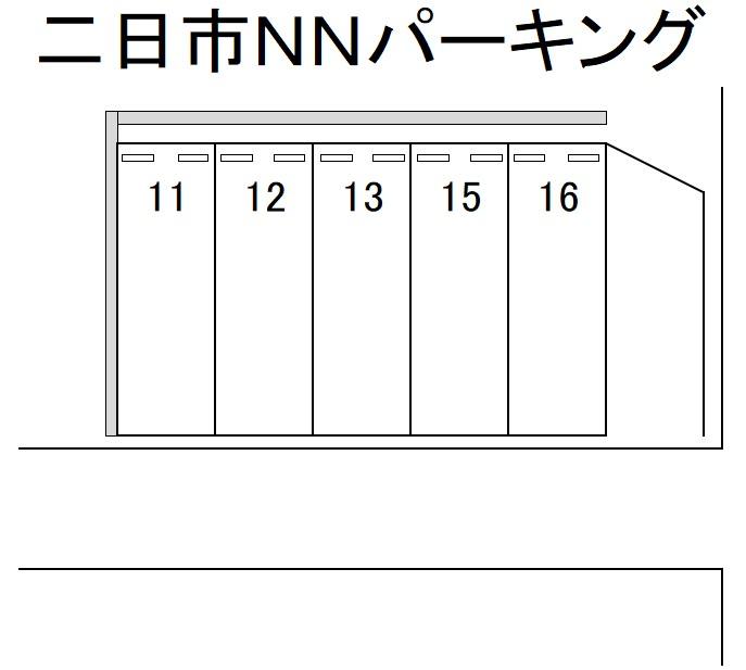 二日市NNパーキングの駐車配置図