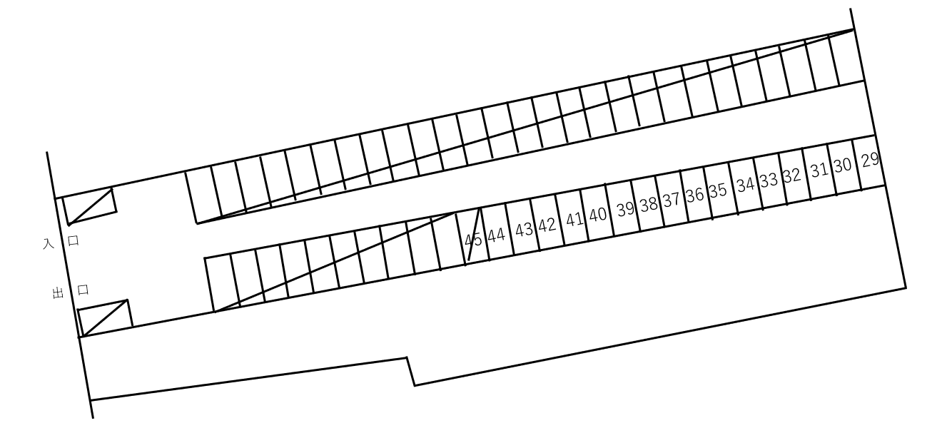 Dパーキング呉服元町PS第1の駐車配置図