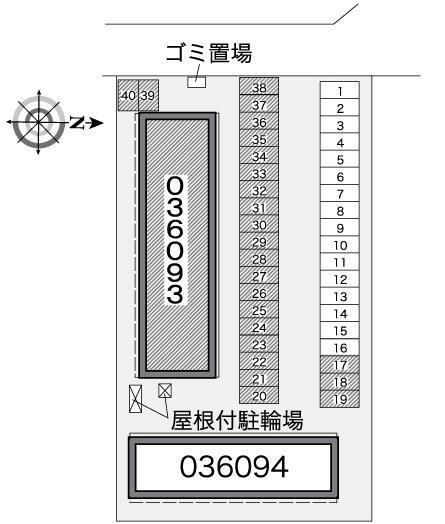 エクセル林泉寺 壱(36093)の駐車配置図
