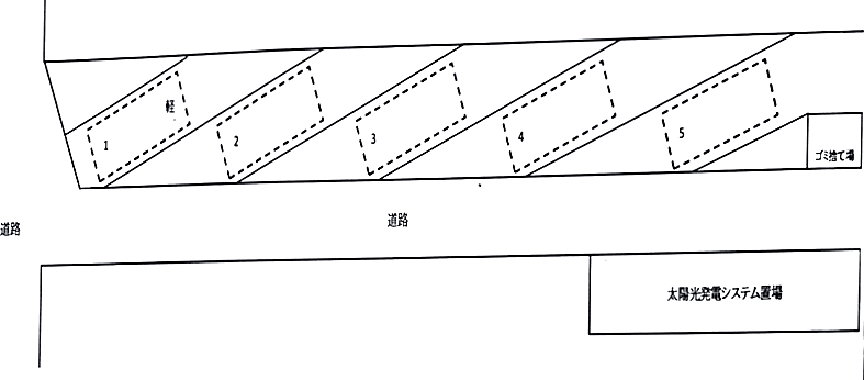 国済寺東和瓦斯駐車場の駐車配置図
