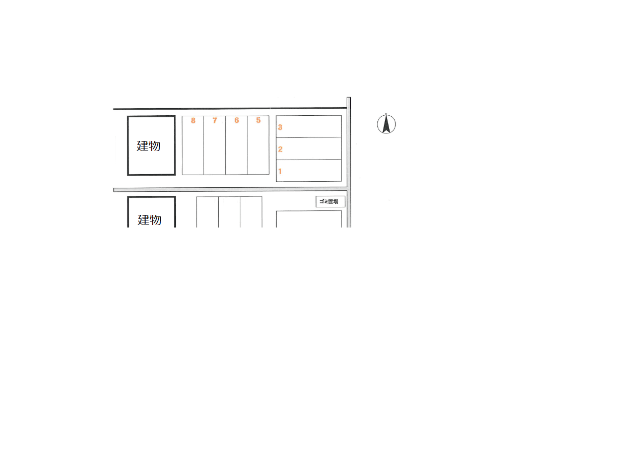 南与野ロイヤル専用駐車場Ⅲの駐車配置図