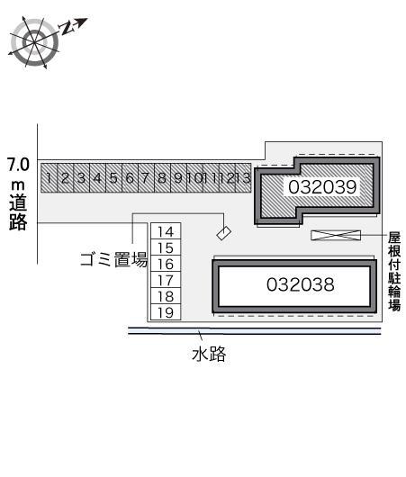 下條B(32039)の駐車配置図