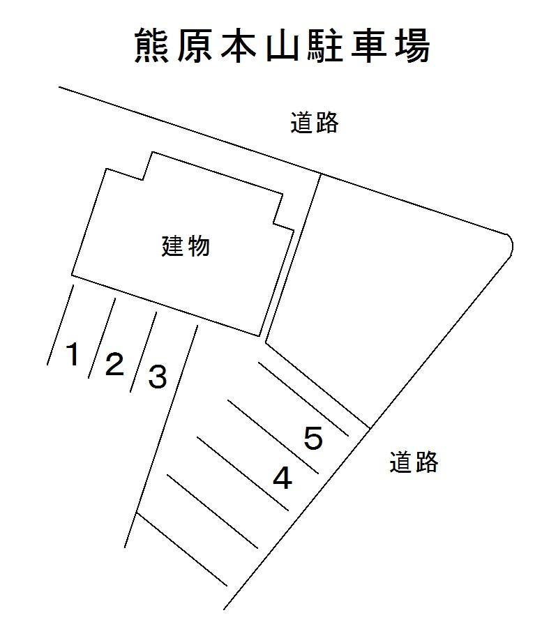 熊原本山駐車場の駐車配置図
