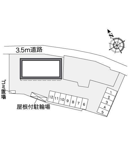 ハイドランジア(37075)の駐車配置図