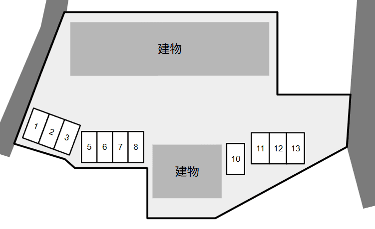 DUPLEX BLOOM Aの駐車配置図